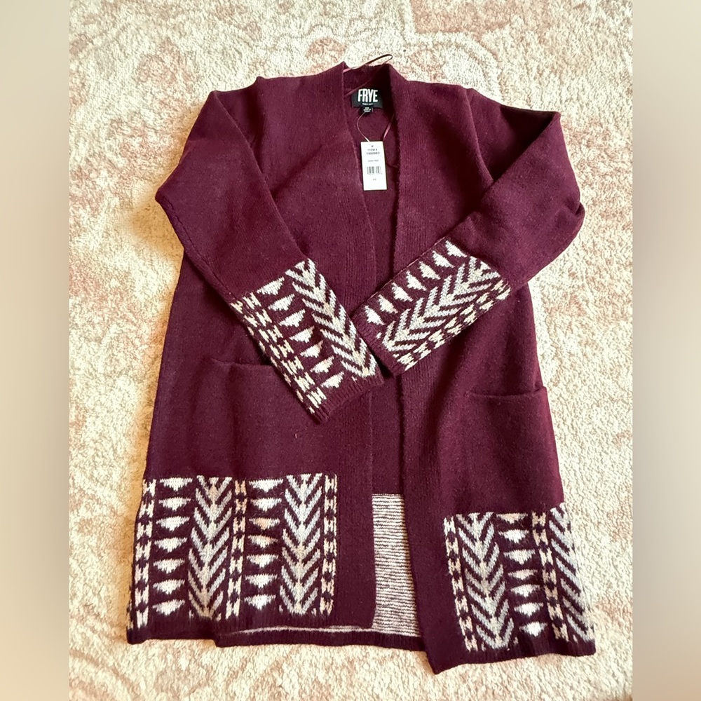 NWT FRYE CARDIGAN